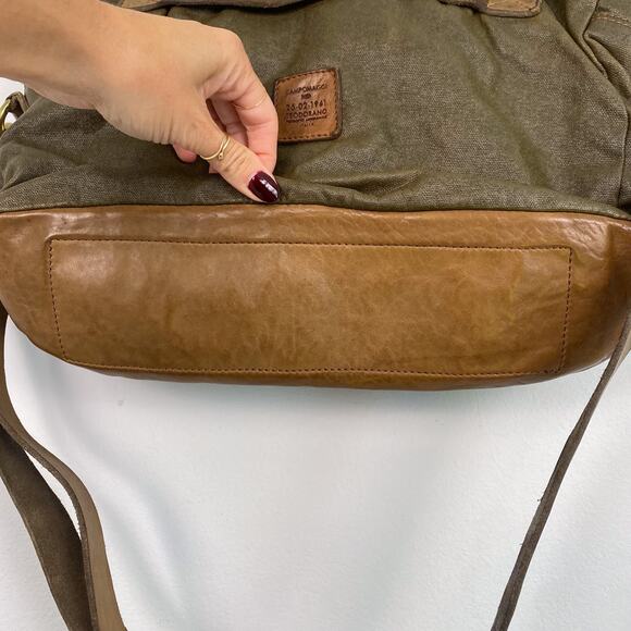 Campomaggi Virtus Work Handbag in Military Green Teodorano Print - Picture 6 of 8